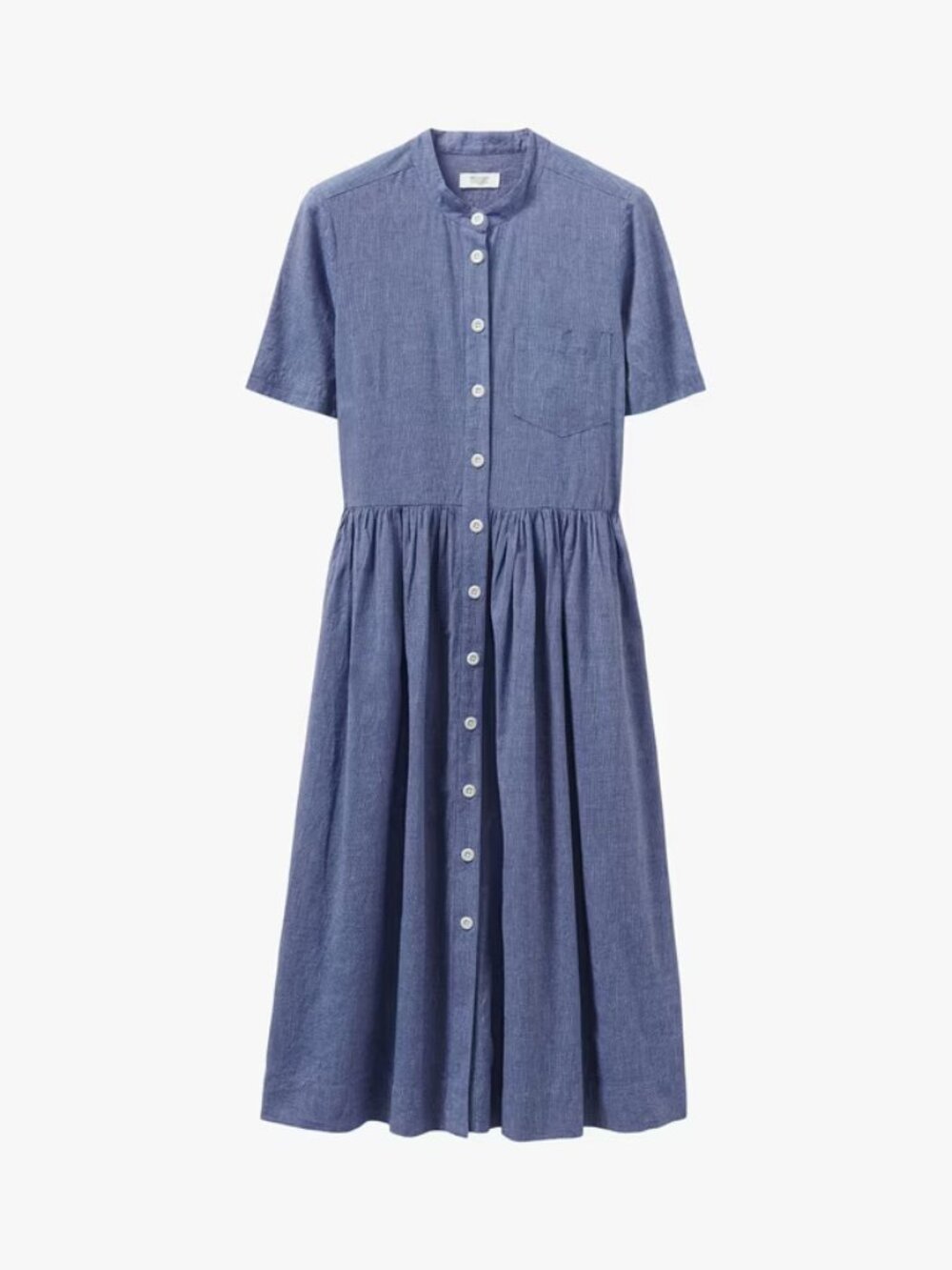 Toast Edith Chambray Shirt Dress, Blue, 16UK/12US